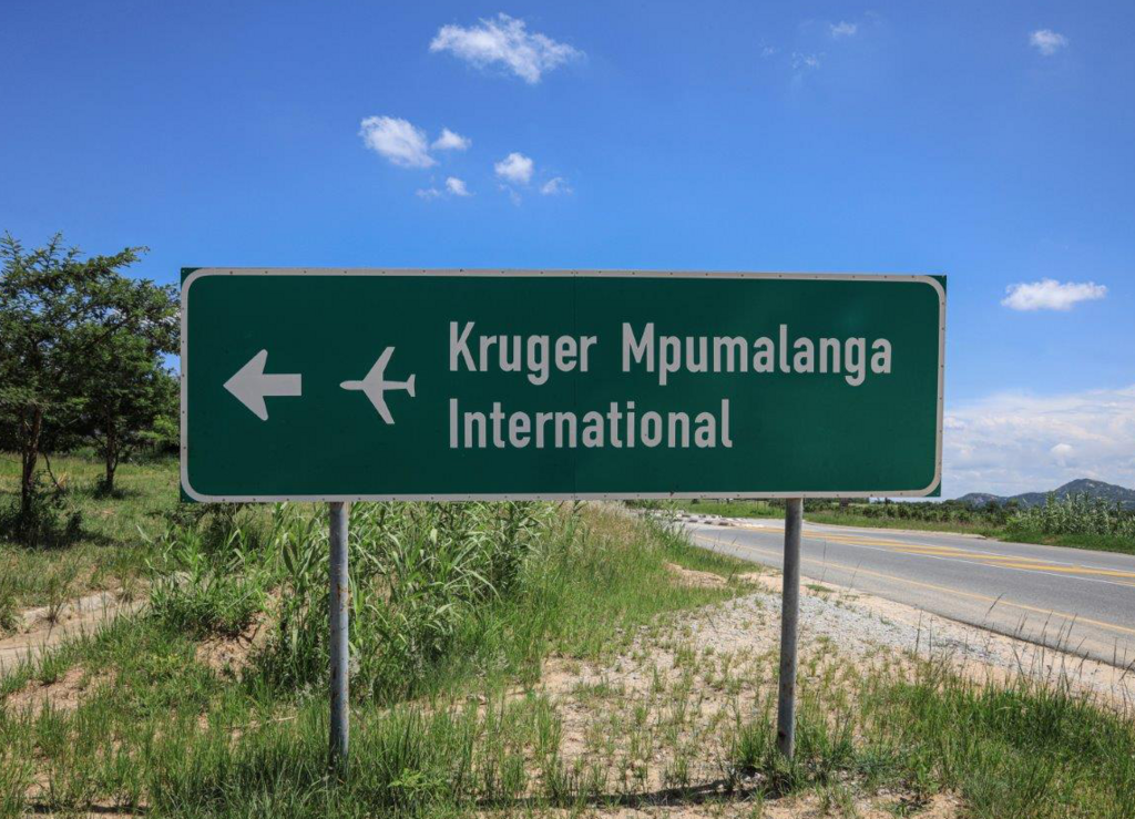 Kruger Mpumalanga International Airport Sign